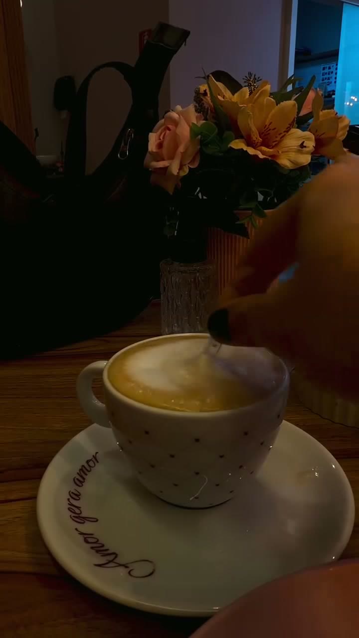Cappuccino e croissant na Amorieu