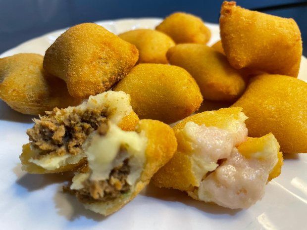 Salgados de festa fritos