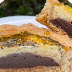 Torta trufada de maracujá