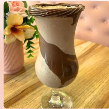 Chocolate gelado meio amargo com Nutella